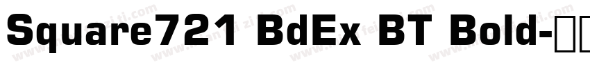 Square721 BdEx BT Bold字体转换
